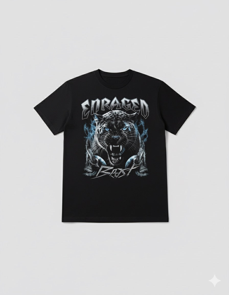 Oversized Black Panther Graphic T-Shirt